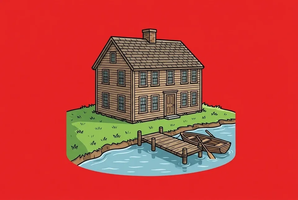 Cartoon illustration of Burke, Virginia