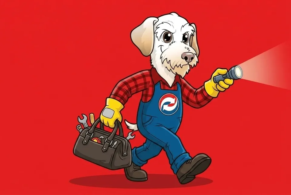 A Leonard Splaine technician on a no-heat emergency call