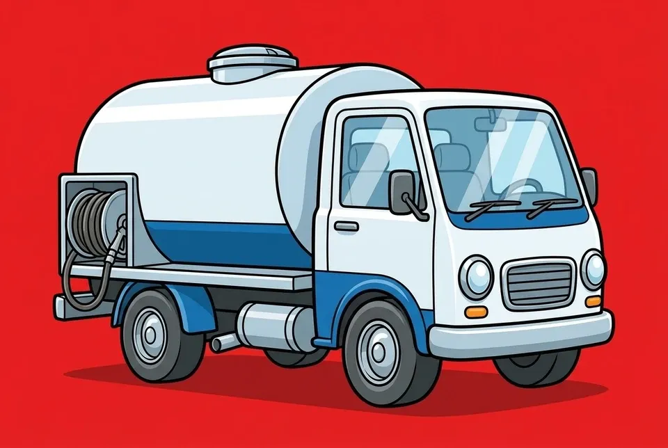 A home heating-oil delivery truck