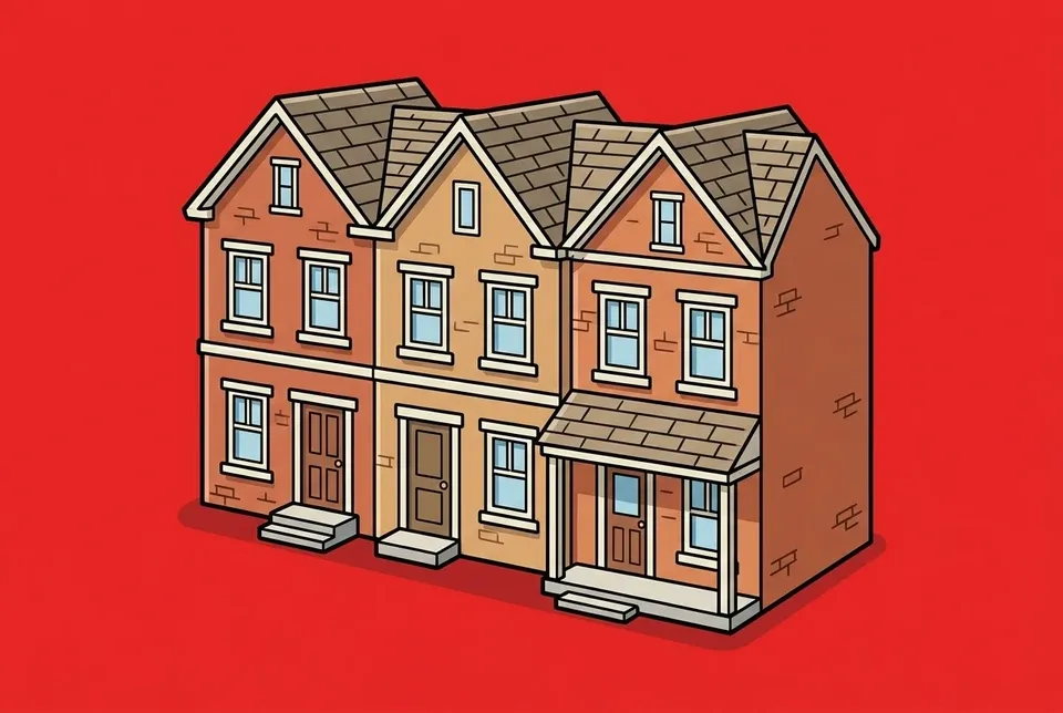 Cartoon illustration of Centreville, Virginia