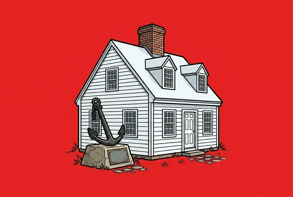 Cartoon illustration of Dumfries, Virginia