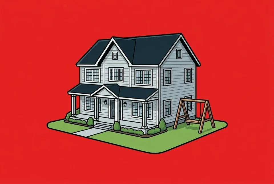 Cartoon illustration of Garrisonville, Virginia