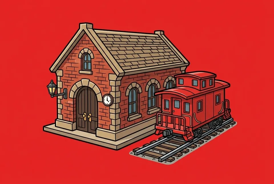 Cartoon illustration of Manassas, Virginia