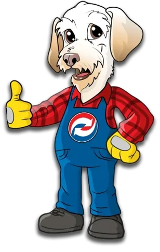 Sonny, the Leonard Splaine mascot, giving a thumbs up