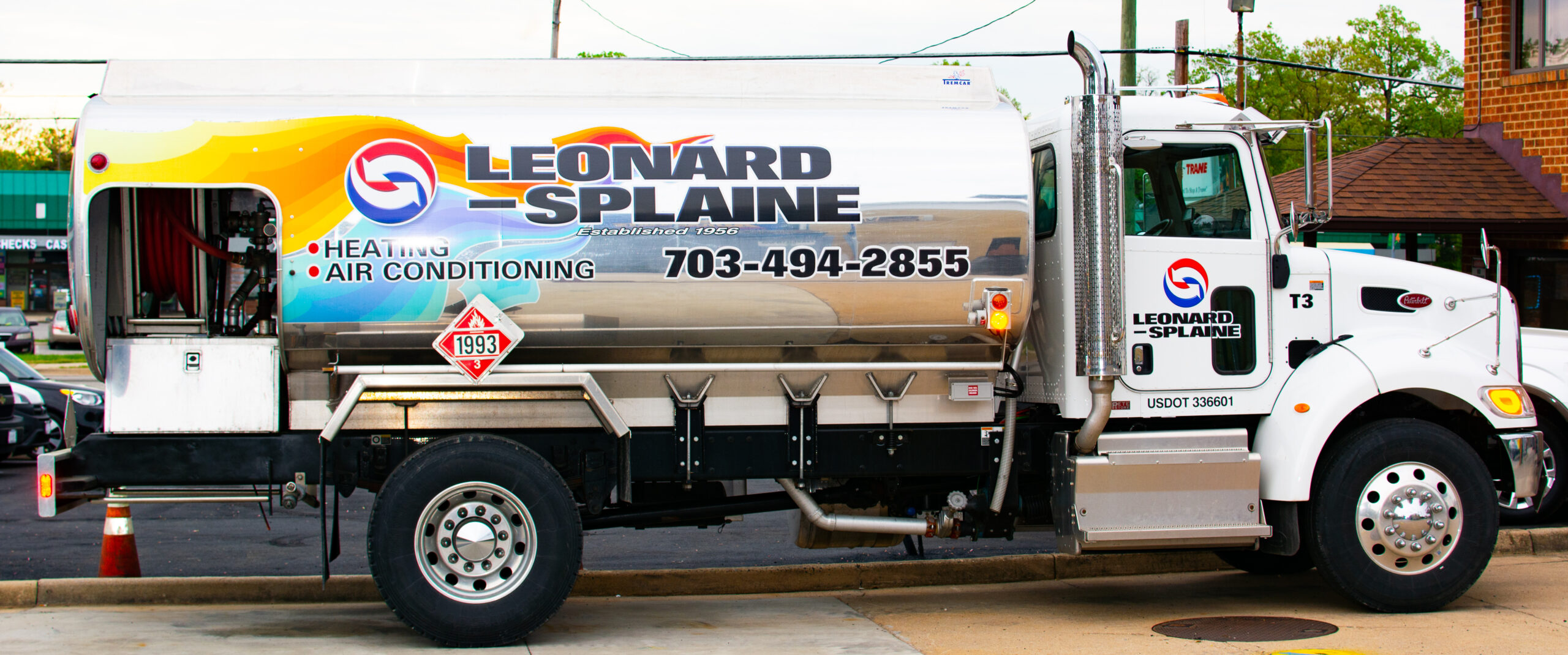 Leonard Splaine Oil delivery truck for heating and off road purposes in northern virginia